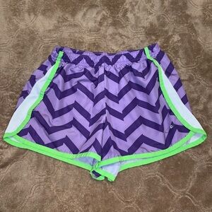 Champions purple big girl shorts, large